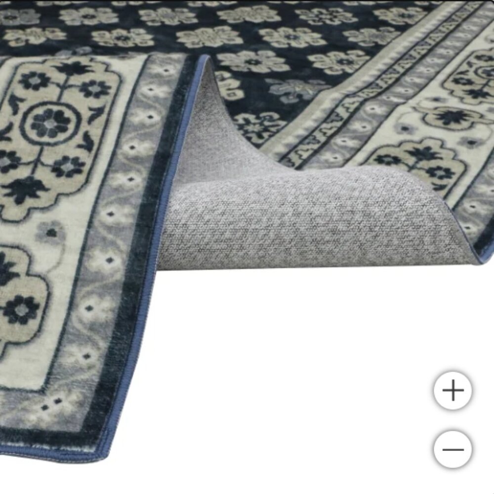 Wyatt & Ash Washable Indoor Area Rug, Beatrice 5'3" x 7'5" - Picture 3 of 6